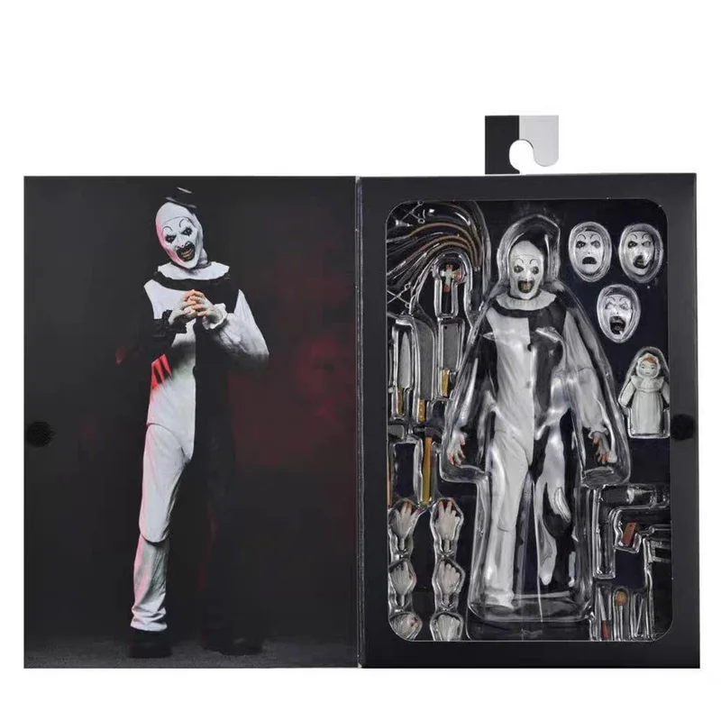 Figura Articulada NECA Terrifier de 7 Pulgadas, Versión Nacional, Juguete de Terror con Articulaciones Móviles, Coleccionable, Adorno de Escritorio, Artesanía
