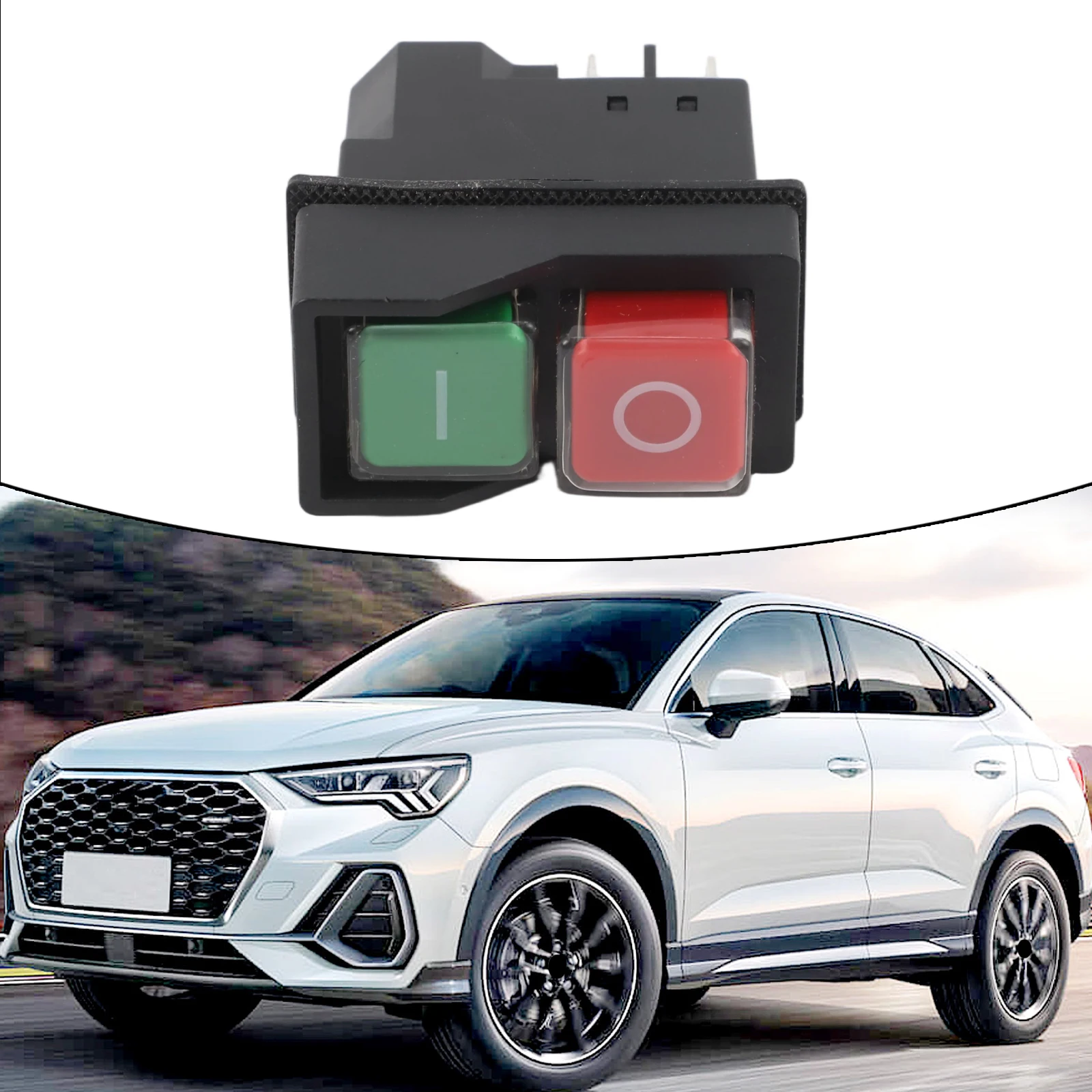 AC250V Electromagnetic Push Button Switch 4/5Pin 15A AC3 for Garden Machinery and Industrial Tools with Reliable Performance