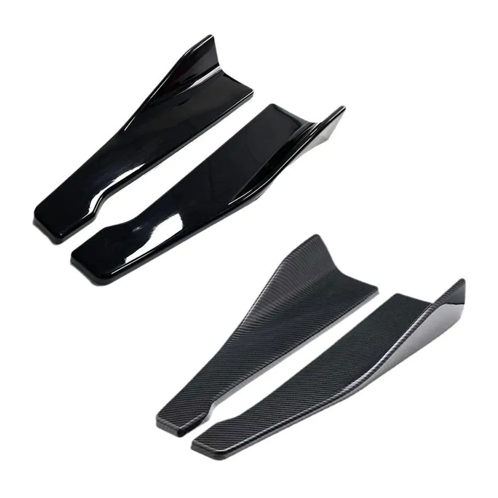 Universal Car Front Rear Bumper Strip Lip Spoiler Diffuser Splitter Scratch Protector 48CM Length For Audi BMW HONDA