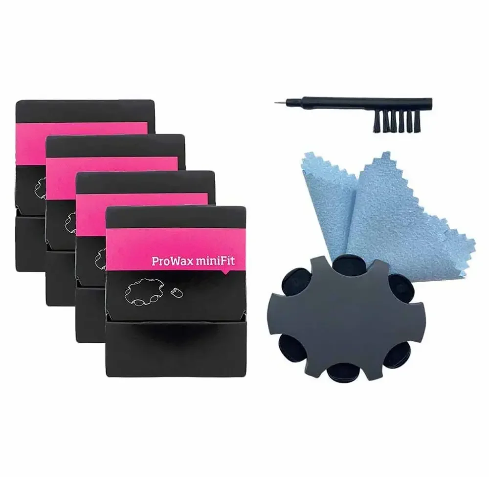 Filtros de proteção de cera para aparelhos auditivos Oticon ProWax MiniFit substituições para ouvir filtros de proteção de cera transparente mais acessório de limpeza