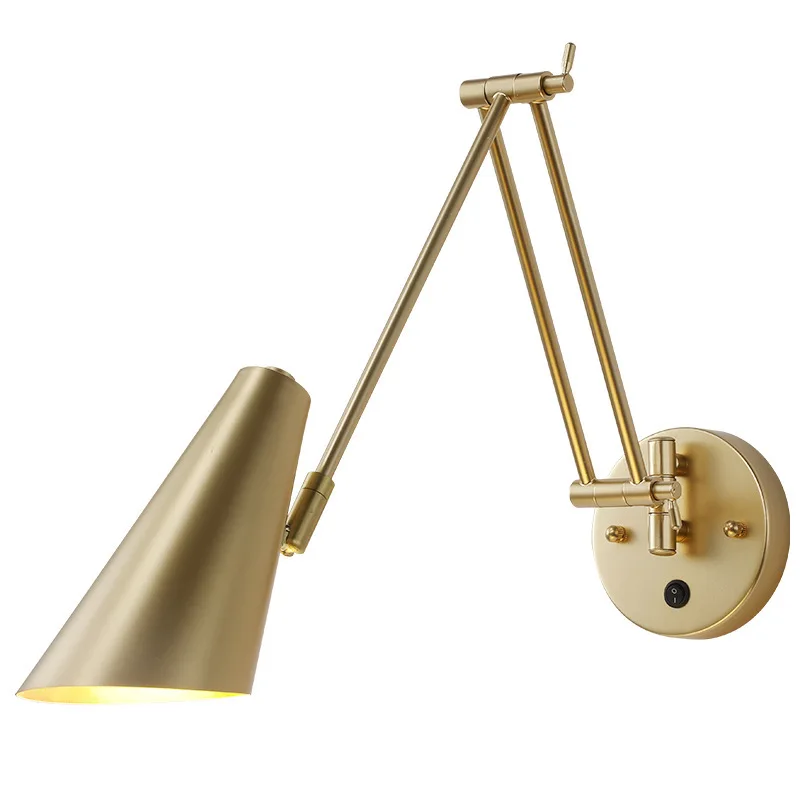 

Bedroom bedside lamp, reading eye protection, study Nordic with switch rotation, lamps and lanterns