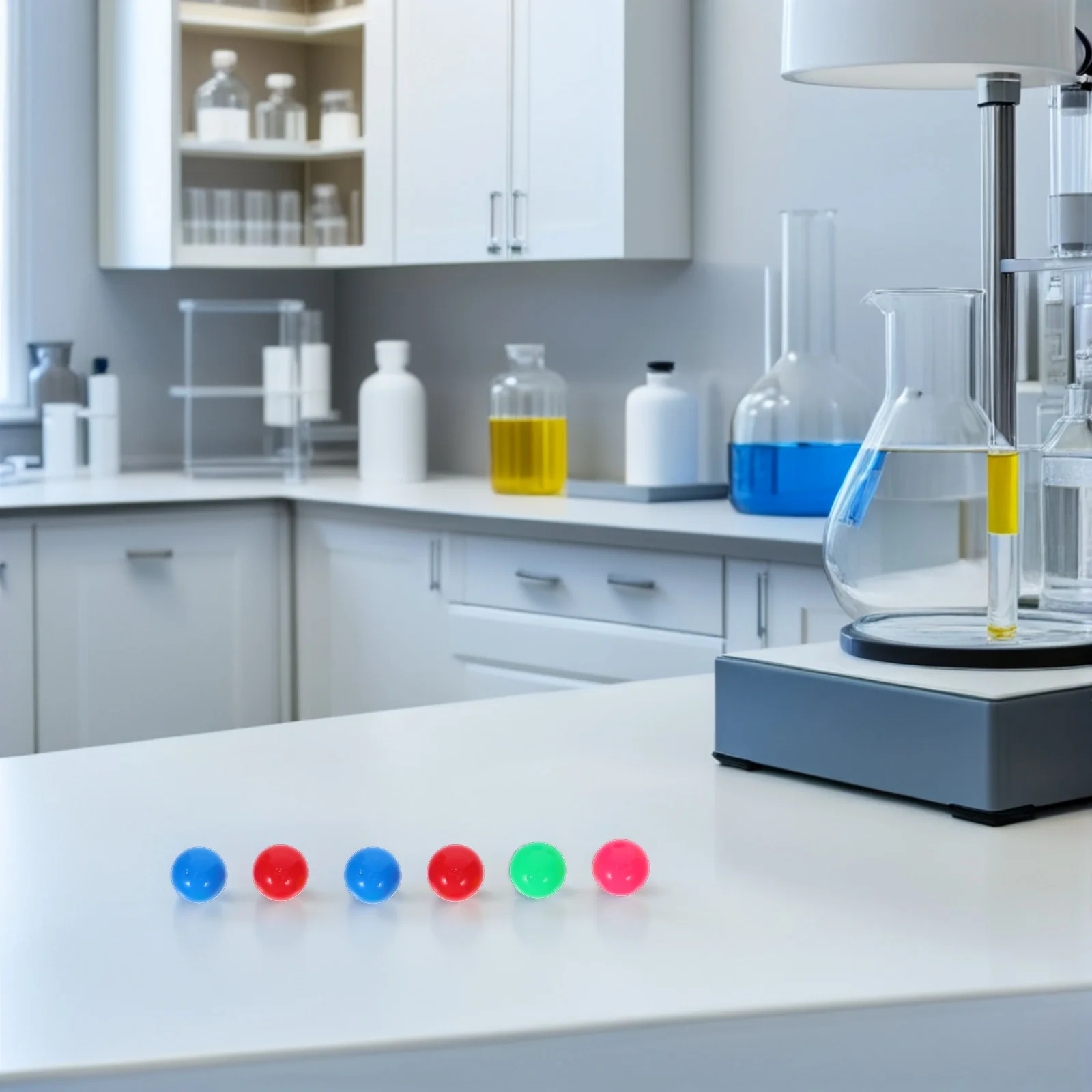 100 Uds bolas de pista de enseñanza 2Cm Mini bolas de plástico coloridas para contar juegos de clasificación experimentos de tallo educativo ligero