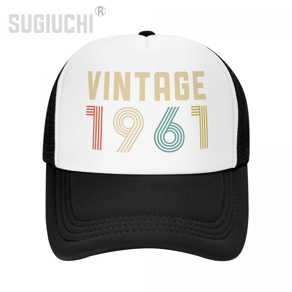 

Сетчатая кепка, винтажная кепка 1961, дальнобойщик на день рождения для мужчин и женщин, рожденные всех людей, бейсболки в стиле ретро