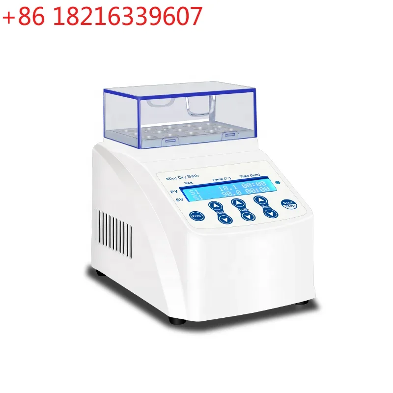 YAO Laboratory Gel Plasma Maker Mini Portable Handheld Thermostatic Dry Bath Incubator Machine Heating Block Rapid Cooling HX-10