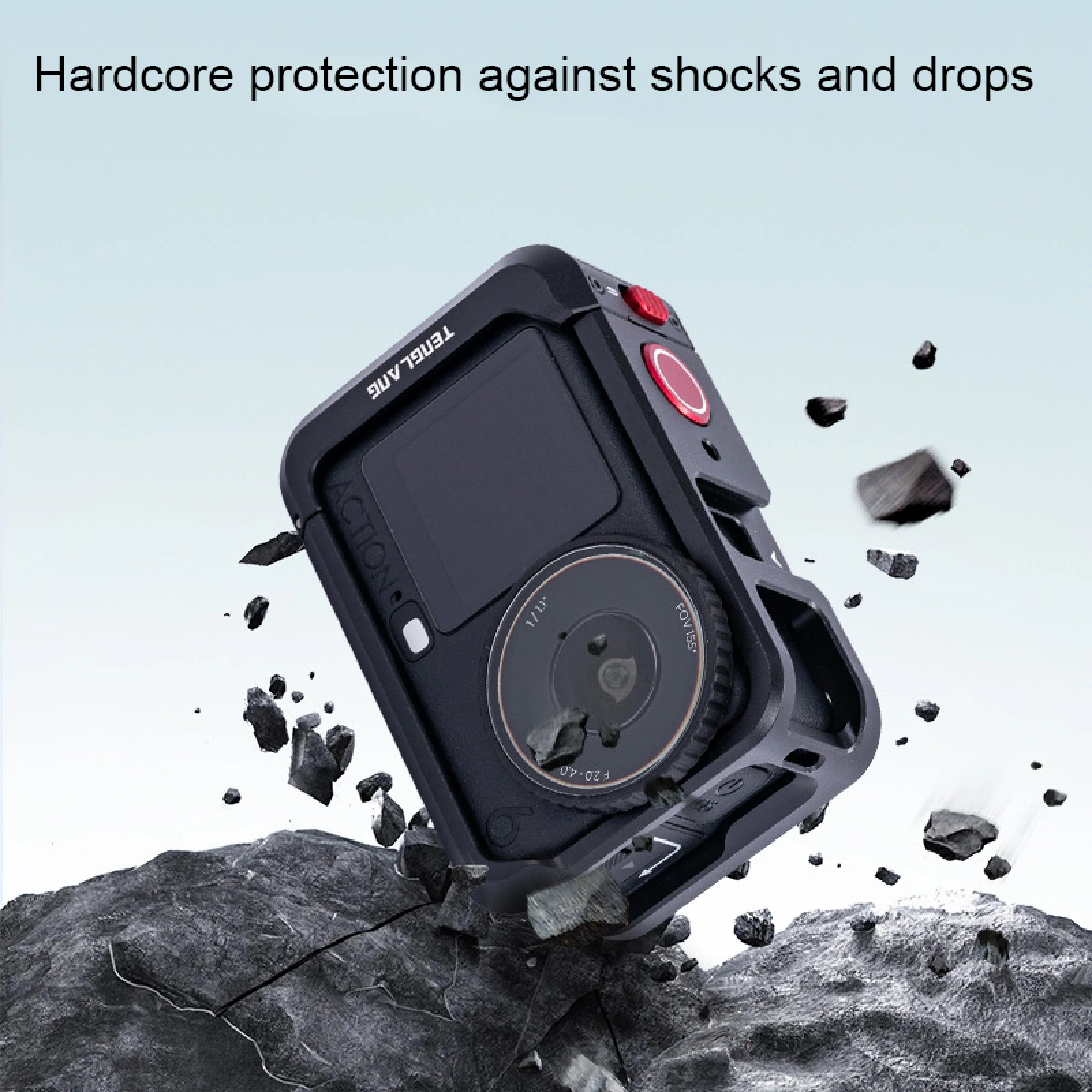 

Rabbit Cage Aluminum Protective Case for DJI Osmo Action 6, Multifunctional Metal Protective Frame Cage Expansion Adapter Mount