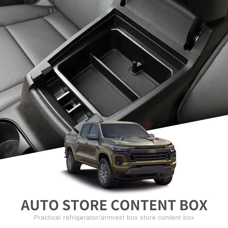 

For Chevrolet 2023-2024 Colorado Center Console Organizer Multifunction Central Armrest Storage Box Stowing Tidying Accessories