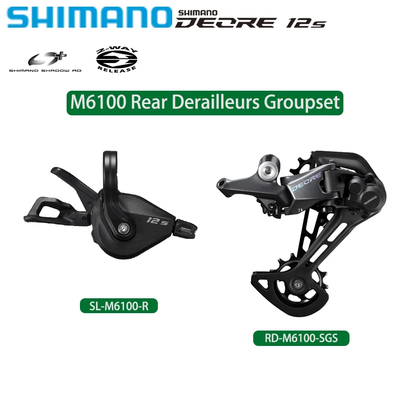 

Переключатель передач SHIMANO DEORE M6100, 12 Скоростей, задний переключатель передач, оригинальные детали для горного велосипеда, коробка передач