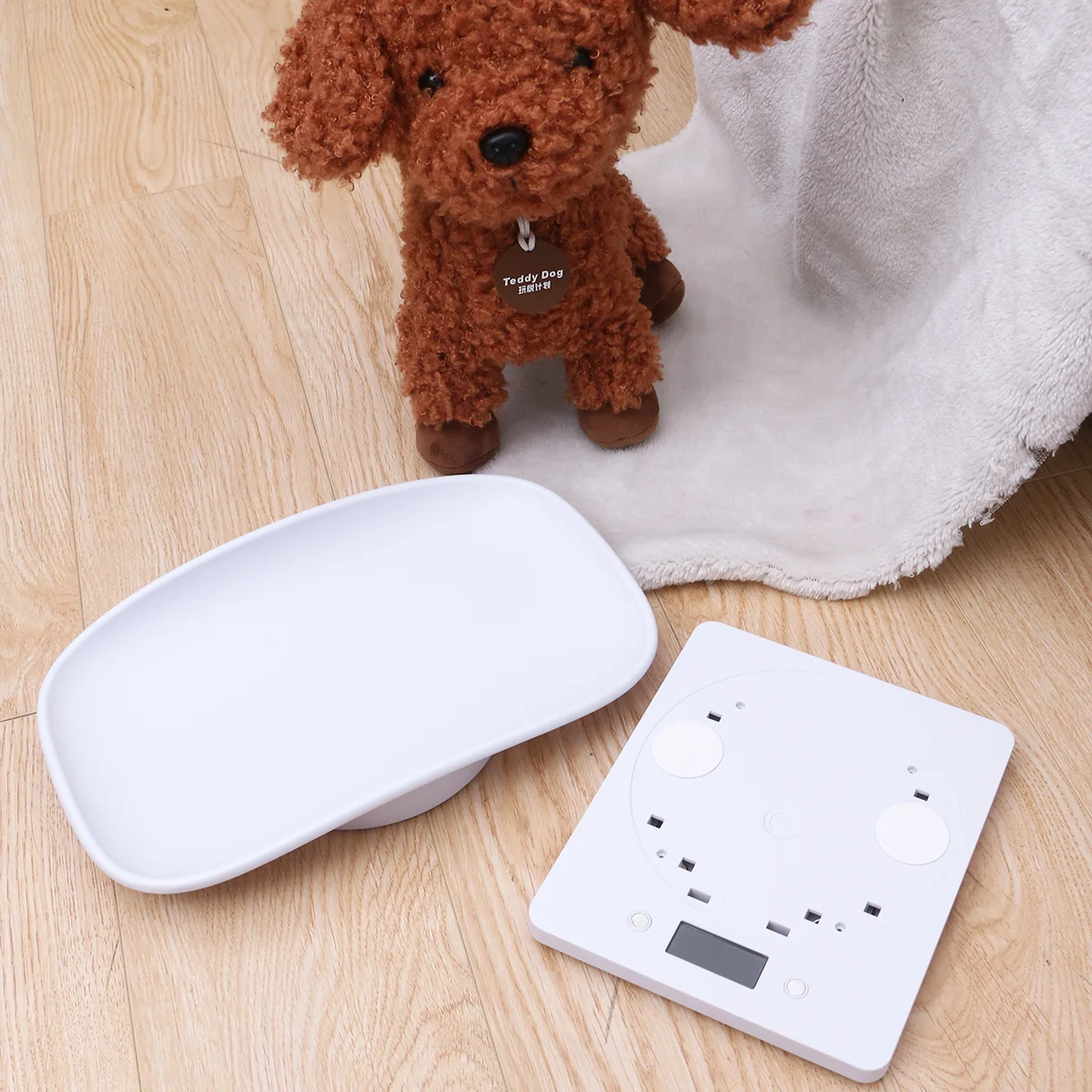 10 KG Dog Scale Measure Tool Pets Weighbridge Small Digital Scales for Body Weight White