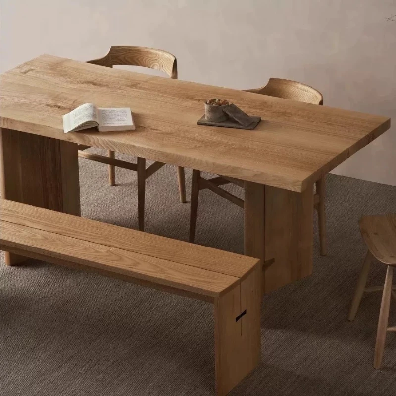 الإقامة المنزلية الرماد الخشب طاولات الطعام تصميم الحد الأدنى الفاخرة طاولات الطعام الحديثة المطبخ فيلا أثاث المنزل ميسا Comedor Ls40cz #3