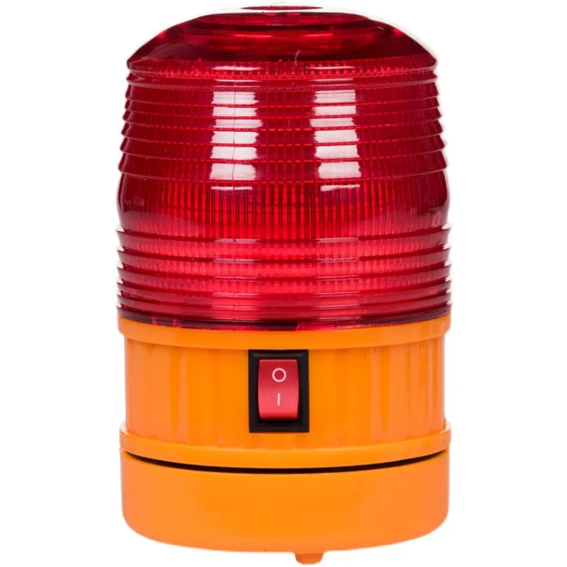 KOOJN Charging Traffic Warning Light Explosion Flashing Light Roadworks Night Flashing Signal Light with Magnetic Railway