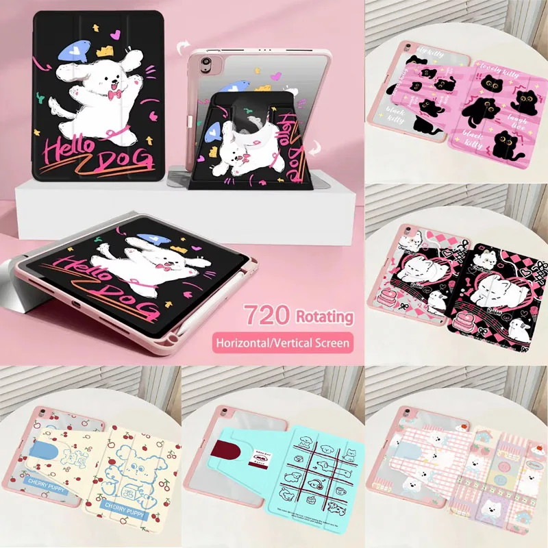 

360 ° Аксессуары для вращения корпуса для iPad 6-го поколения, чехол 9,7 дюйма, 2019, чехол для iPad Air3 10,5, чехол для iPad 10-го поколения 2020 Pro 11