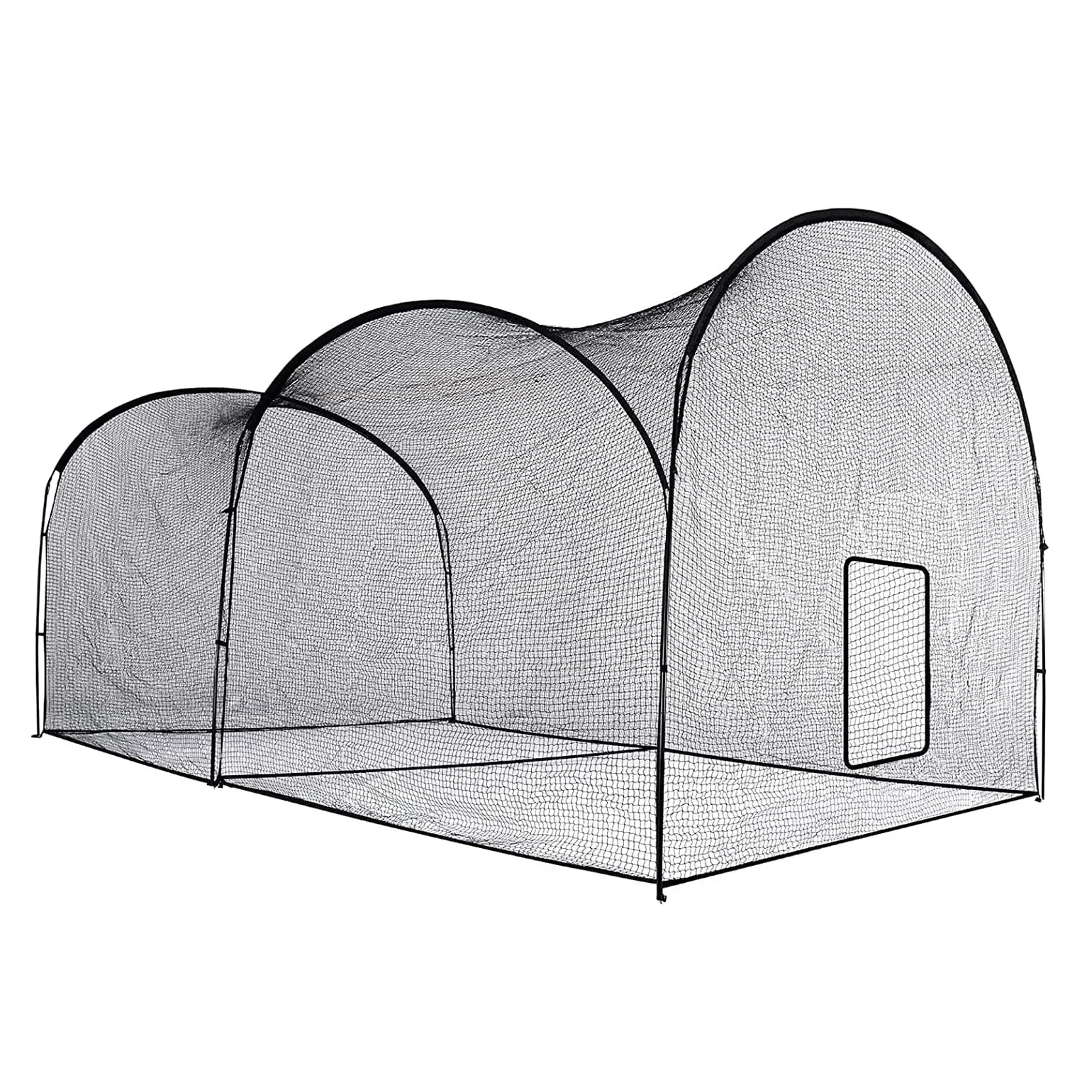 Baseball Softball Hitting Cage and Frame Backyard Training Equipment Freestanding Portable Batting Cage Pitching Practice Net