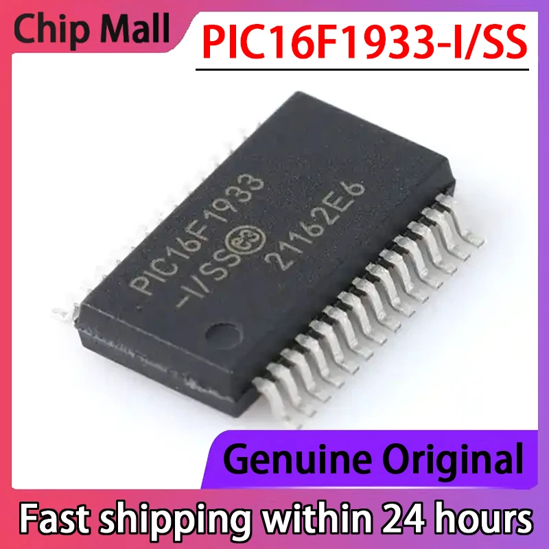 New Original PIC16F1933-I/SS PIC16F1933 SSOP28 8-bit Flash Microcontroller IC