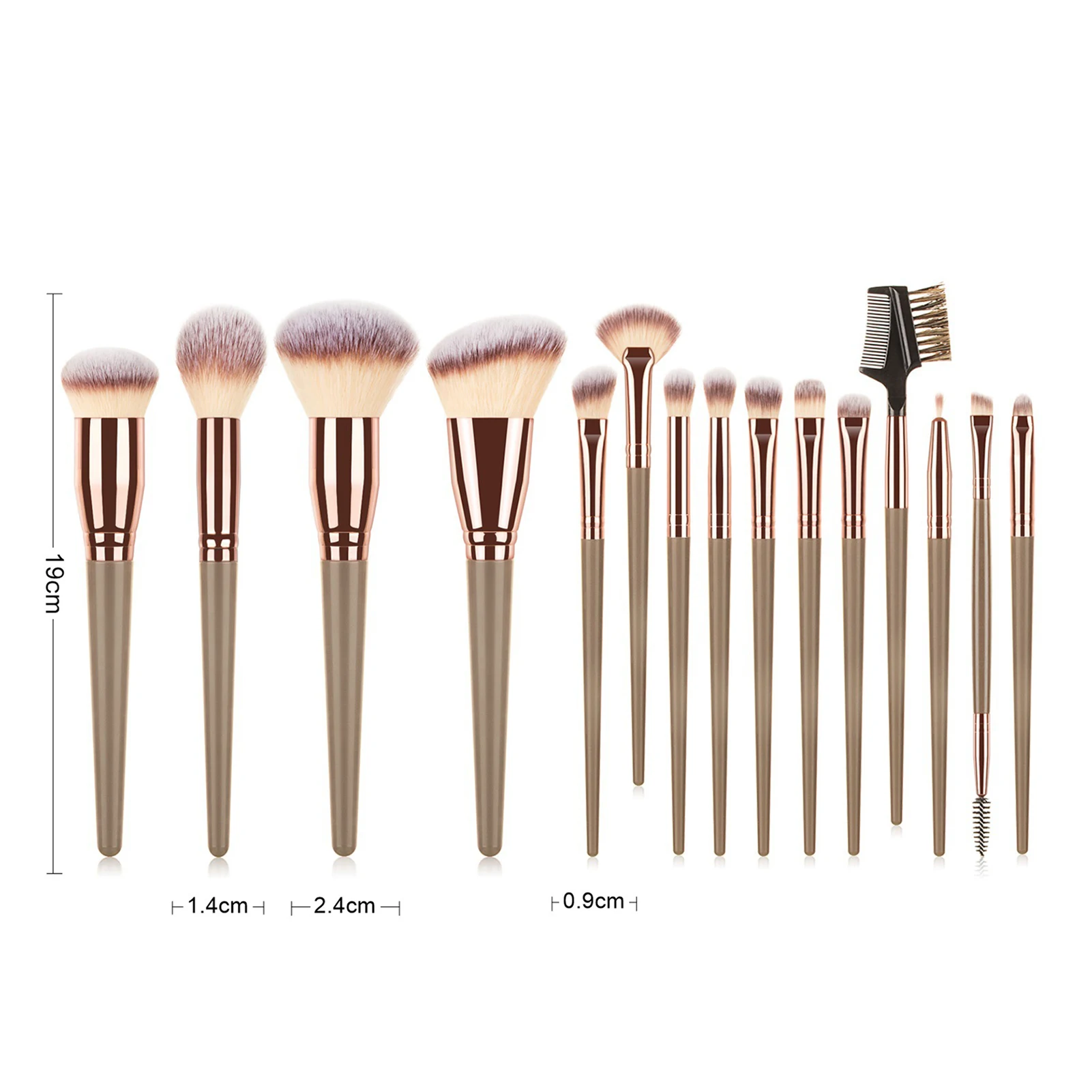 15 PCS Makeup Brushes Set Eye Shadow Foundation Women Cosmetic Brush Eyeshadow Blush Beauty Soft Make Up Tools