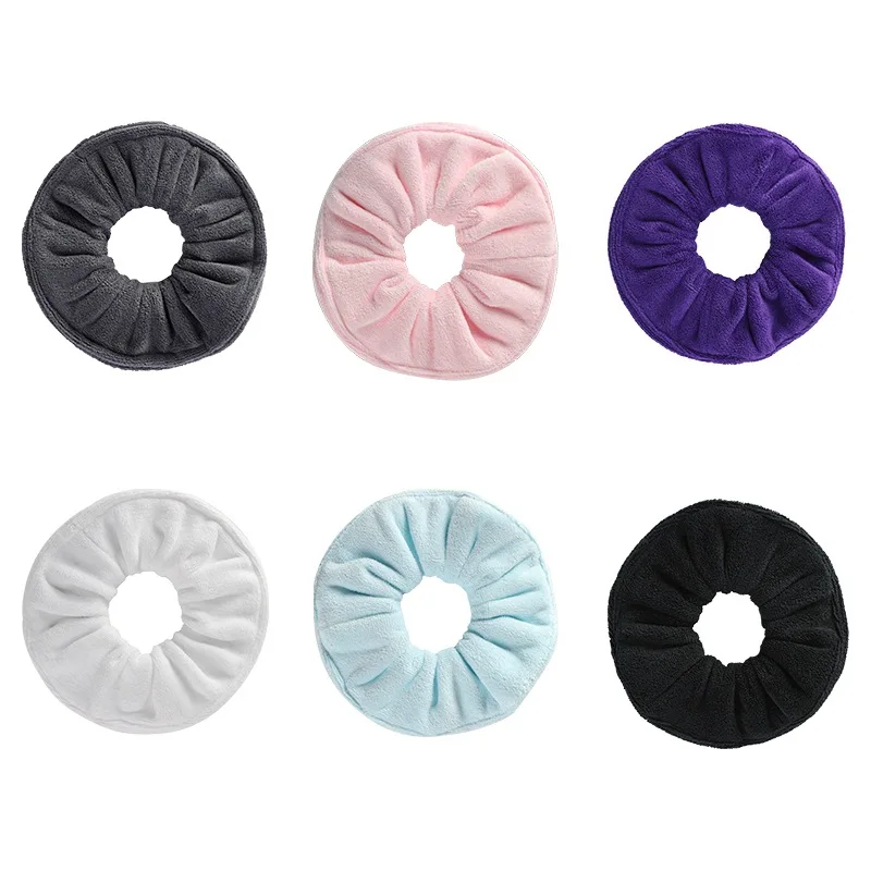 Large Thick Plush Hair tie Absorbent Dry Hair Soft Towel Scrunchies For Wet Hair Women Girls Bathing Wet Hair Hair Accessories