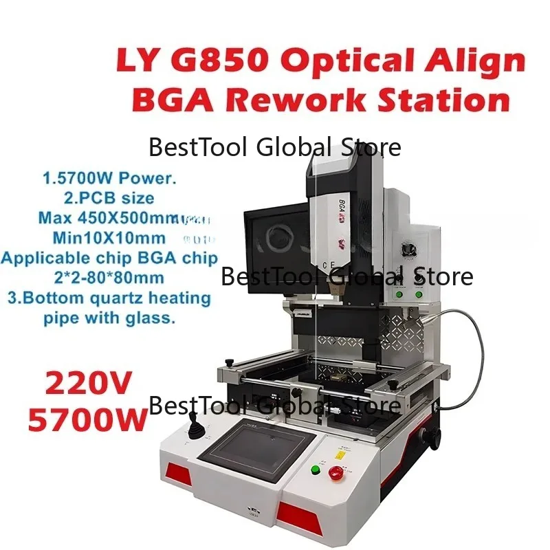 Extreme Quality New Version LY G850 G-850 Universal Semi-automatic Align Industrial BGA Rework Station for Server Notebook