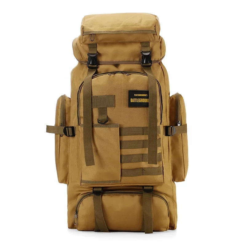 Tactical camouflage backpack large capacity 80L waterproof outdoor sports mountaineering bag other backpacks