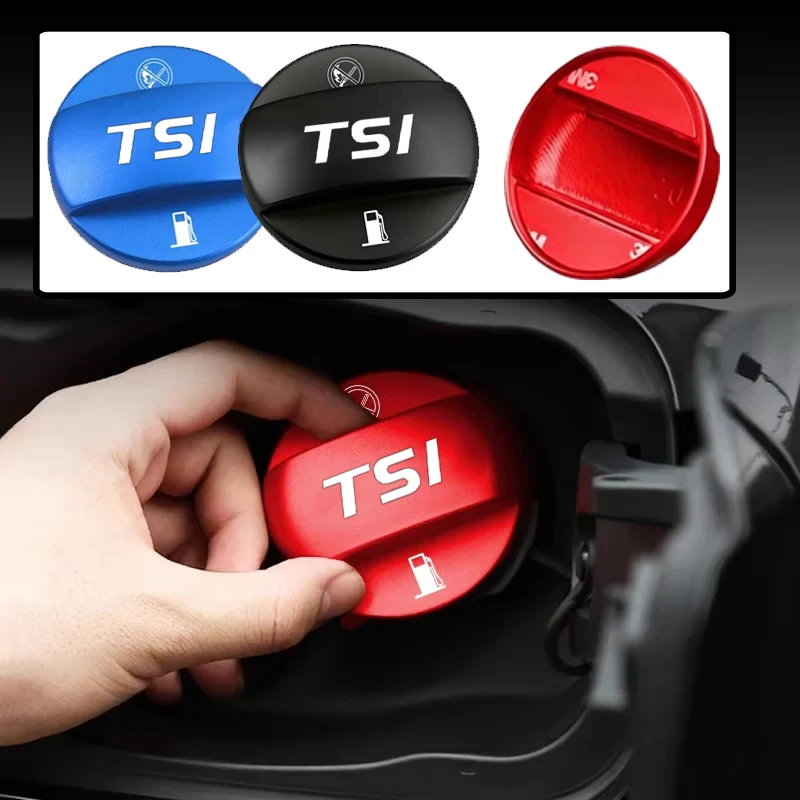 Cubiertas Metálicas para Tanques de Combustible de Automóviles Volkswagen TSI, Emblema Arteon Beetle PASSAT SR36 Vento, Tapas Protectoras para Tanques de Combustible, Accesorios