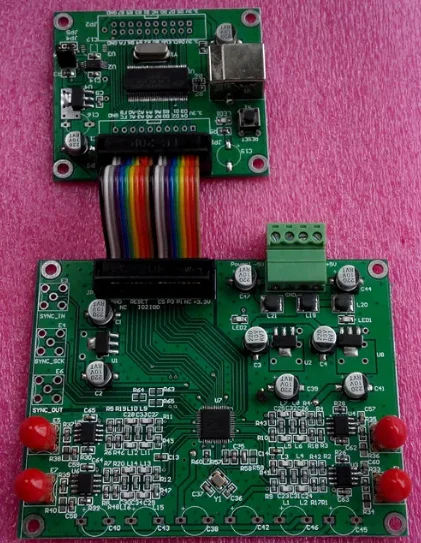 AD9958 AD9959 High Frequency DDS Signal Generator Module Multi-Channel V2 with Official Software Support