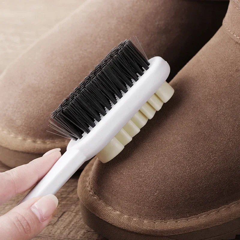 

2 Sided Suede Cleaning Brush Rubber Eraser Set Nubuck Shoes Stain Dust Shoes Brush Plastic Boot Cleaner Home Accessori Cleaner