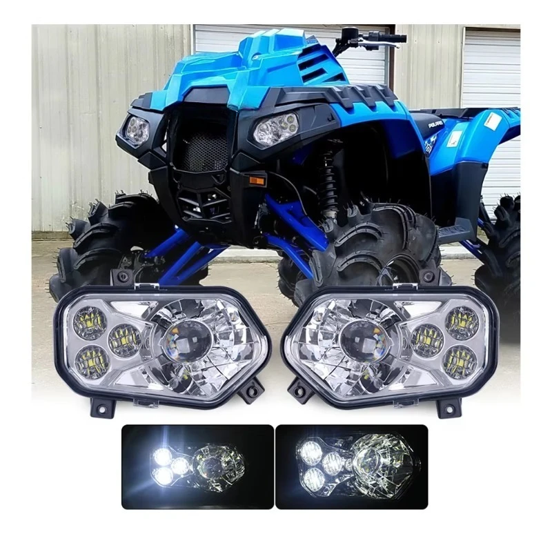 

Atv Utv Parts & Accessories Hi/Lo Beam Led Head Lights Offroad 4x4 400cc Font Headlight for Rzr