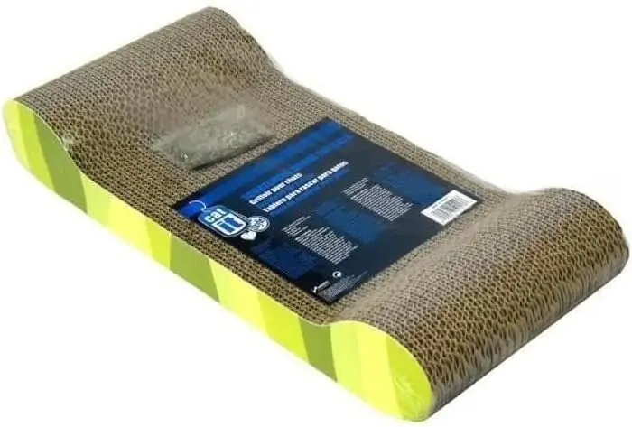 

Catit Style Scratcher with Catnip - Jungle-Stripe Lounge