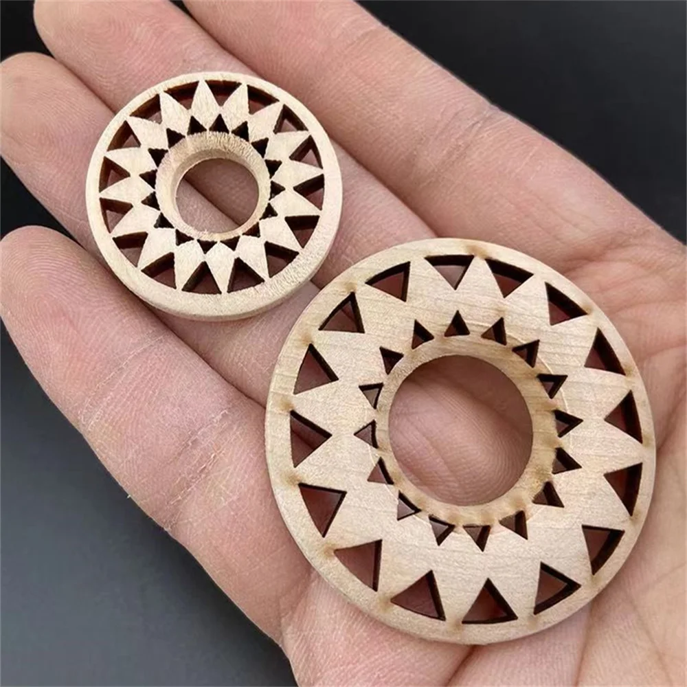 Wooden Crafts Hollow Sunflower Base Home Decoration Wooden Base Decoration Crystal Ball