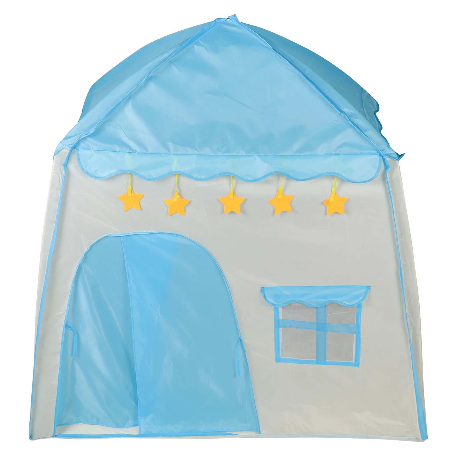 Kinderspielhaus-Spielzelt für den Innenbereich, faltbar, einfach zu installieren, blau, atmungsaktiv, großer Raum, Kinderspielzelt für