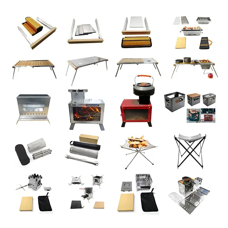 Ceramic Charcoal Stove Set Indoor BBQ Grill Tea Warmer Household Heating Furnace with Utensils for Home Use