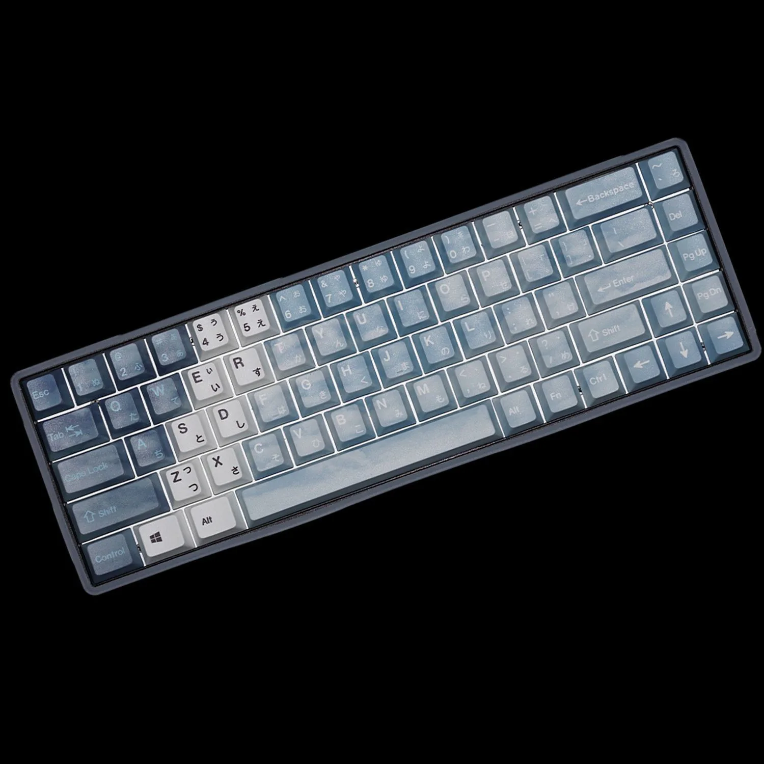 Snow Girl Clear Sky Reproduction 2.0PBT Original Factory Highly Sublimated 68-key Customized Keycaps Mechanical Keyboard Keycaps