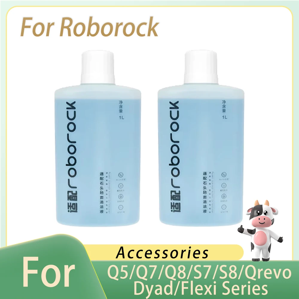 

Liquid For Roborock Q5/Q7/Q8/S7/S8/Qrevo Series Dyad/Flexi Cordless Series Parts Vacuum Cleaner Cleaning Solution Accessories 1L