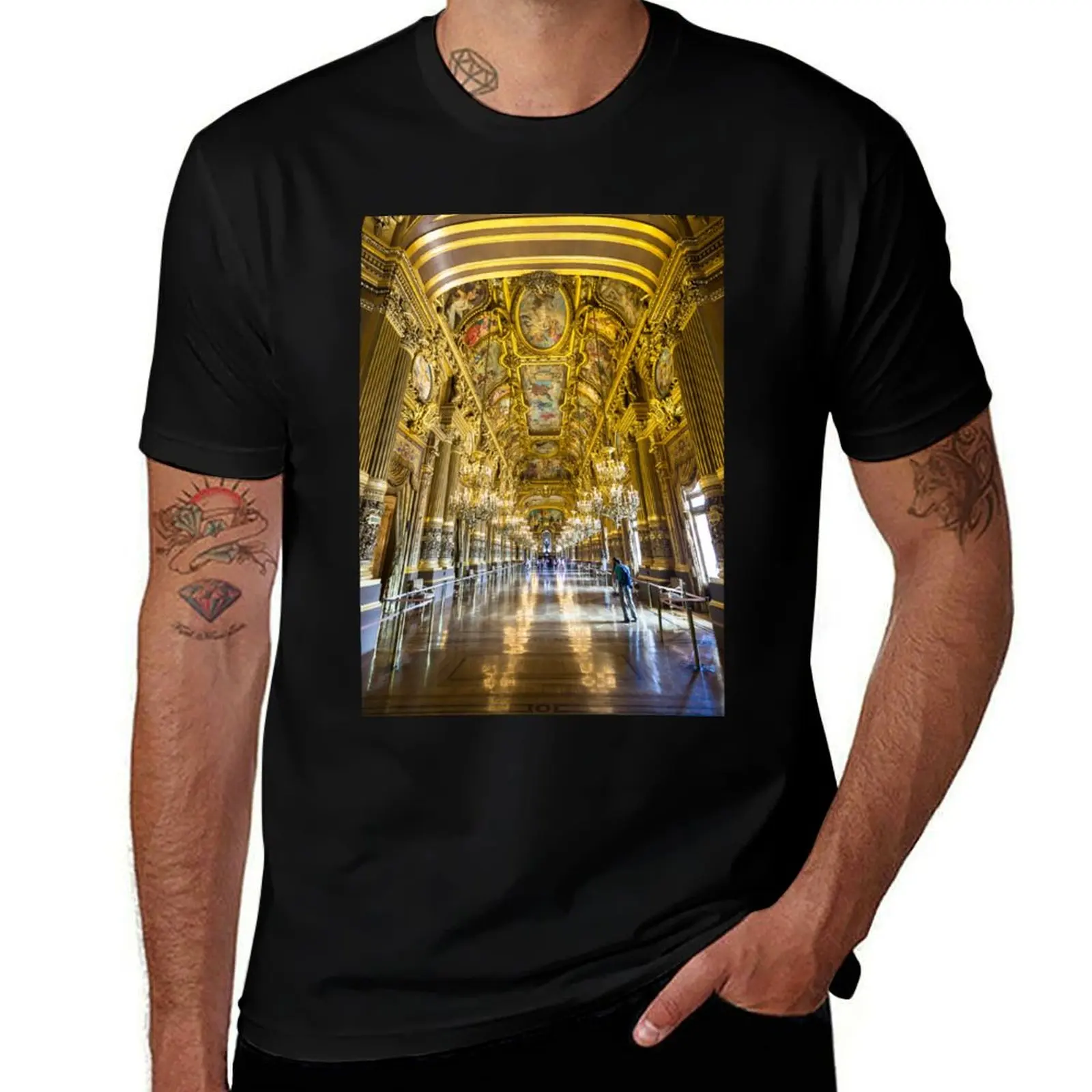 Opera House, Paris 5 T-Shirt Work Daily Short Sleeve Top T-Shirt