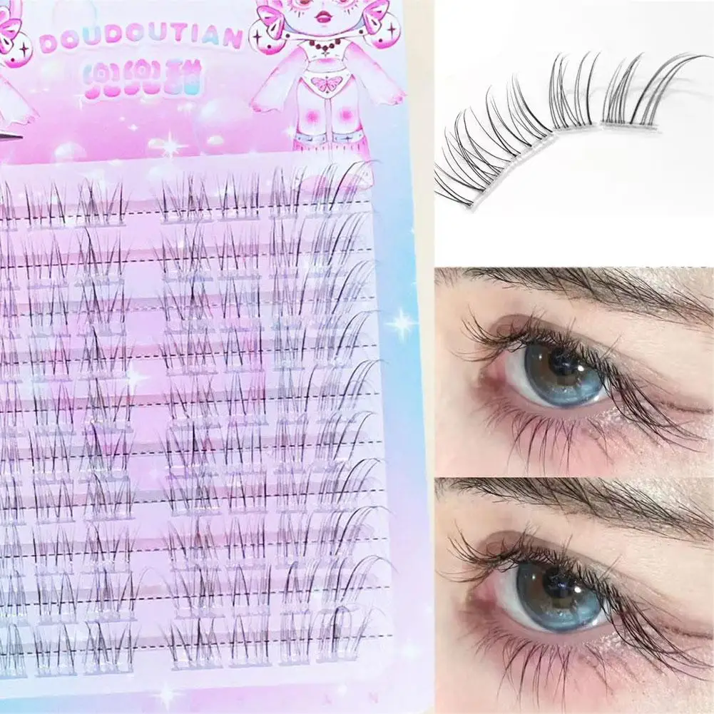 

Natural Eyelash Clusters DIY Manga Lashes Transparent Eyelash Soft False Eyelashes Daily Makeup