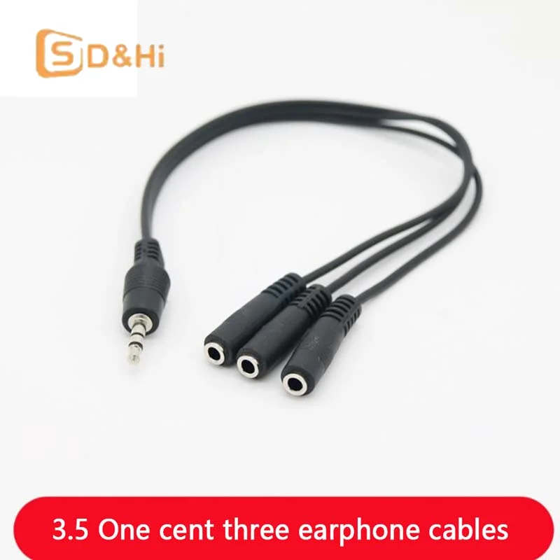 Aux Multi Headphone Earphone Audio Splitter Adapter 3.5mm Jack HUB Spliter Cable