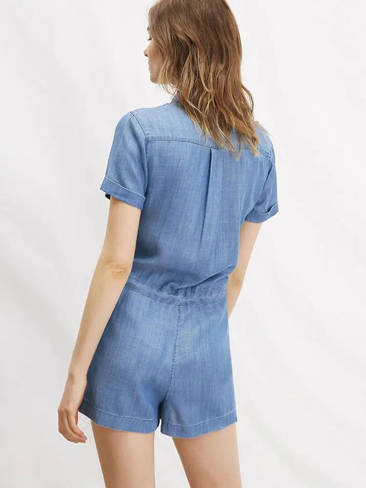 快適な作業服 スレオルト スヴェ デニム ケット ヘビー刺繍 オルト パンツ ジャンプスーツ ベルト付き レディース 夏用...