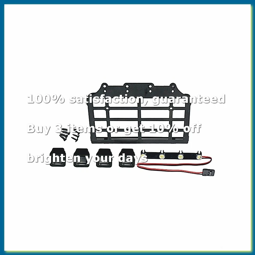 Remote Control Crawler Luggage Carriers Roof Rack Upgrade Accessories for 1/12 MN82 Crawler Car Decoration Square Lamp