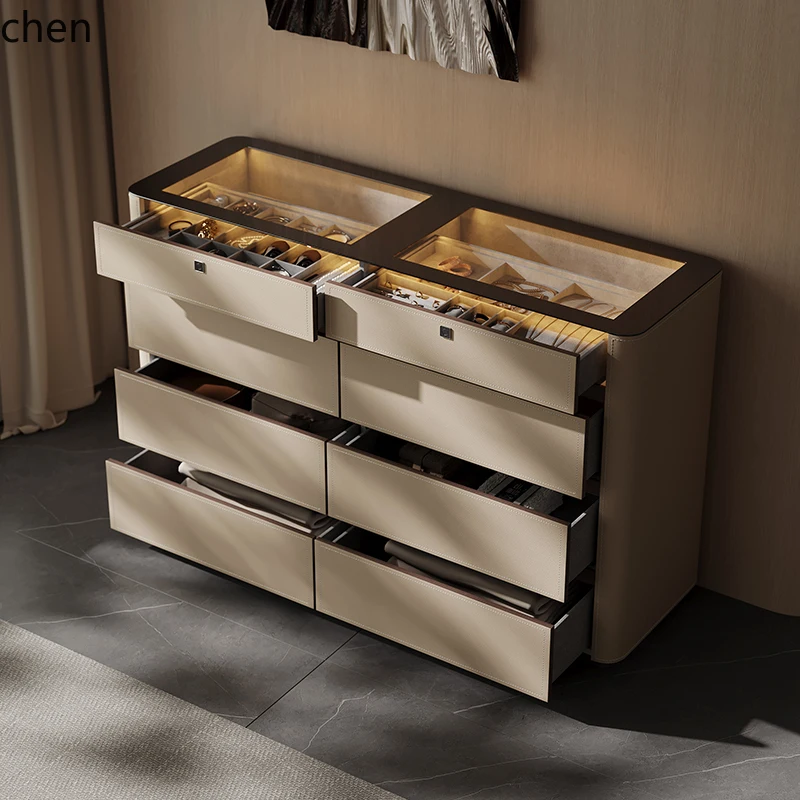 ZML Storage Cabinet for Home Bedside Wall-Mounted Organizer Wardrobe Jewelry Display Cabinet