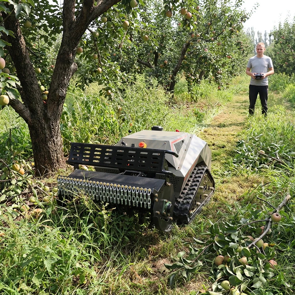 Zero Turn Mower Remote Control Lawn Flail Mower For Multi-functional Vineyard Rotary Tiller Care