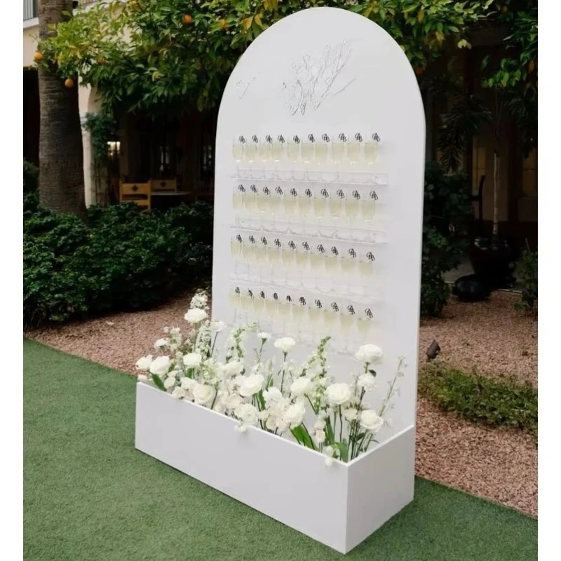 

Wedding Display Decorative Supplies PVC Background Photography Champagne Wall Arch Champagne Background Wall