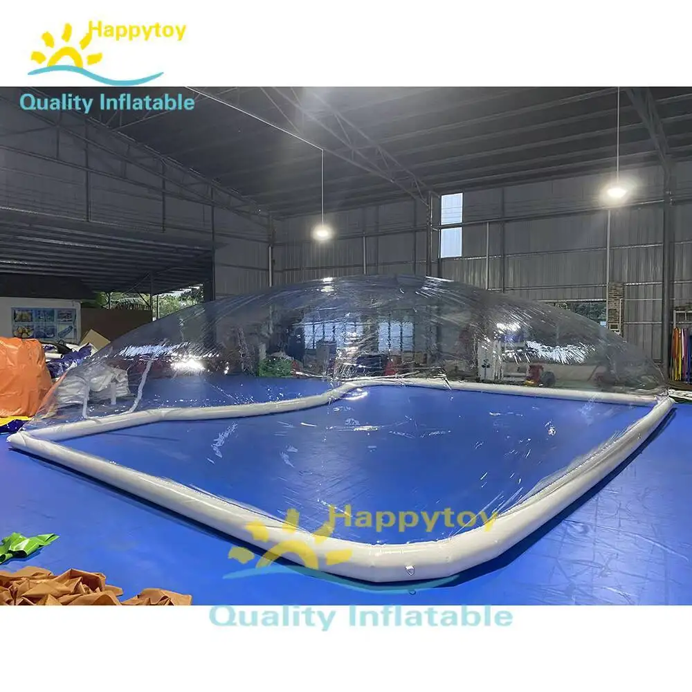 Cúpula inflável quente transparente da piscina do inverno/barraca impermeável da cobertura da piscina