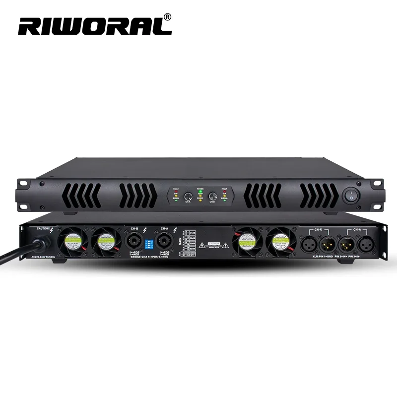 RPX-2 1U Professional high power class D digital amplifier entertainment speaker system