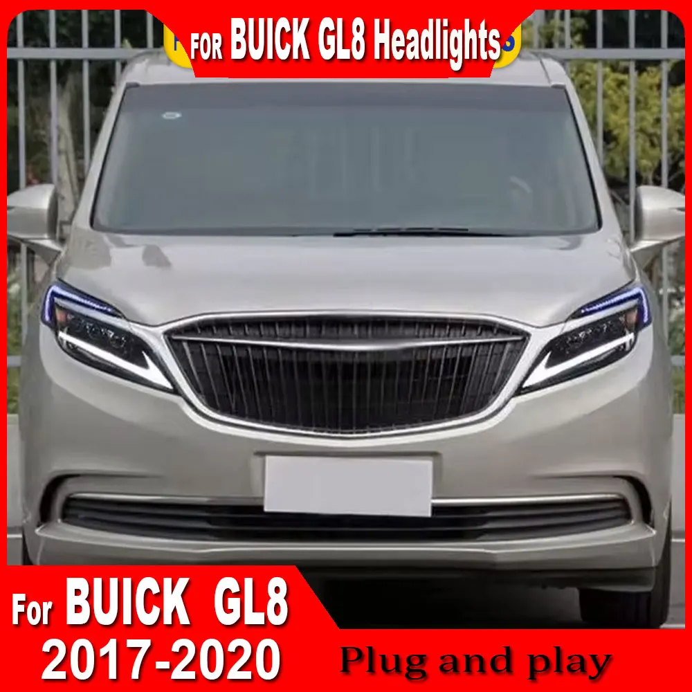 

For Buick GL8 LED Headlight 2017-2020 Upgrade Modified to New DRL Dynamic Turn Signal LED Car Headlight Auto Accessories