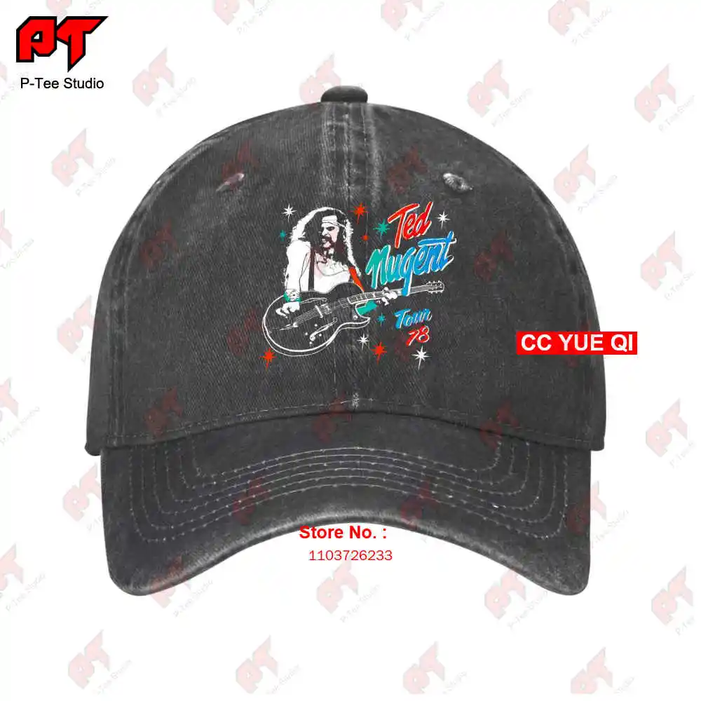 Ted Nugent Tour 1978 Alice Cooper Kiss Baseball Caps Truck Cap WTIM