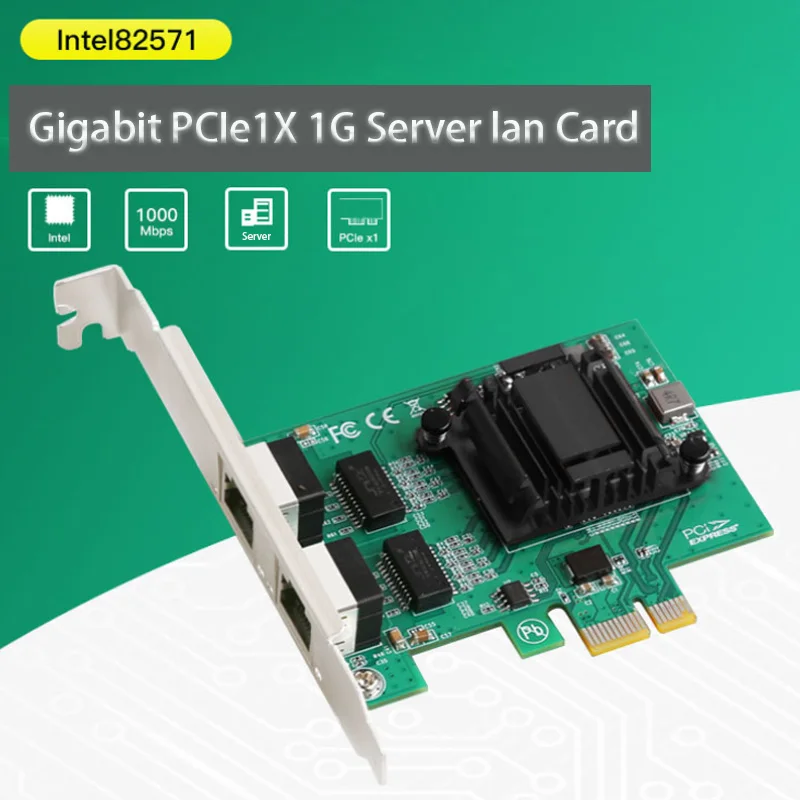 PCI-E X1 Gigabit Server Adapter karty sieciowej 10/100/1000Mbps akcesoria komputerowe adapter do gier karta PCI-E RJ-45 karta sieciowa