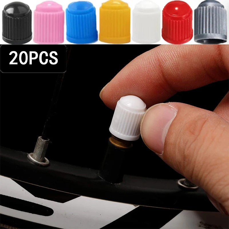 Universal Dustproof Caps Car Tire Valve Stem Caps Bolt-In Car Bike Wheel Tires Valves Tyre Stem Air Caps Auto Accessoires 20PCS