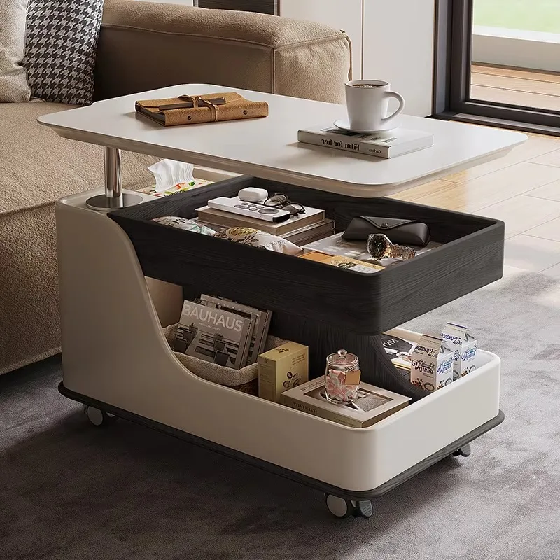 طاولة جانبية ذكية منضدة حديثة بسعر المصنع مع سطح رفع دوار متحرك قابل للتعديل للاستخدام في غرفة النوم وغرفة المعيشة #2