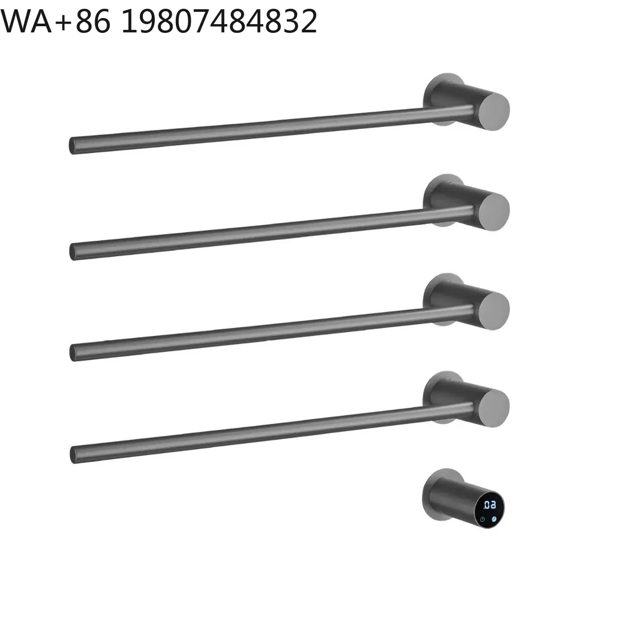 Wall Mount Brushed Nickel Constant Warm Towel Rail Digital Timing Drying Shelf SUS304 Stainless Steel Hotel Bathroom Fixture