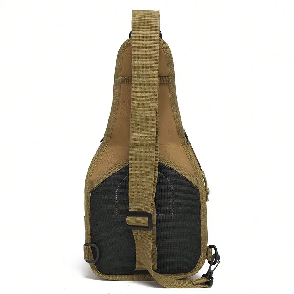 Outdoor MOLLE Chest Bag Multi-functional Camo Shoulder Bag Nylon Mountain Climbing Camping Fishing Trekking Chest Pack