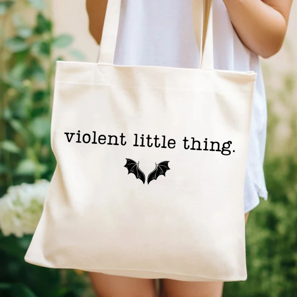 Bookishs Fourth Wing Tote Bags Love Reading Book Ladies Shopping Canvas HandBags  Librarian Dark Academia Literary Gifts for Her