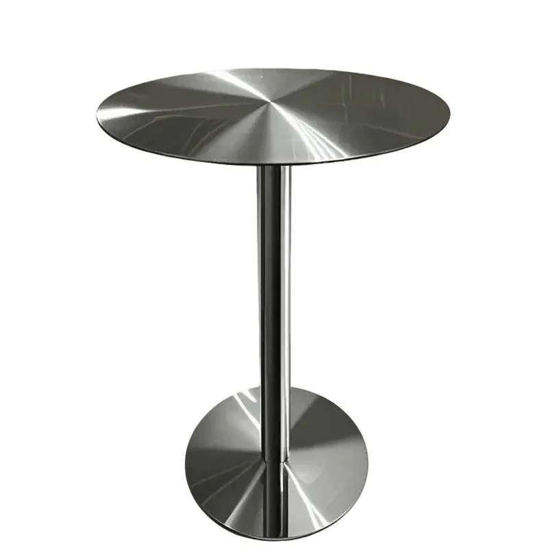 

Stainless steel small round table cafe, acrylic tables and chairs